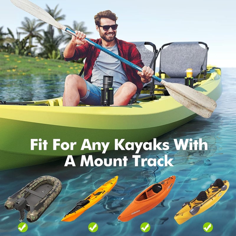 YAKHACKER Kayak Cup Holder with Rubber Tab - Multi-Functional and Anti-toppling Cup Holder for Kayak - Phone Holder, Drinks Holder, Fishing Tool, Kayak Track Mount Install - Image 5